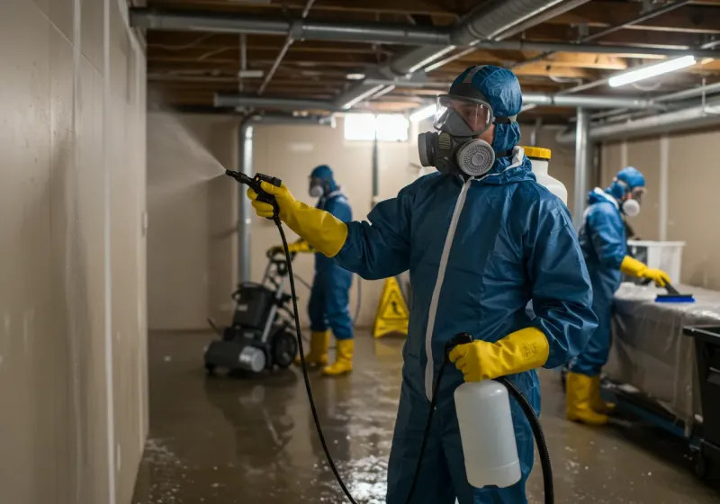 Basement Sanitization and Antimicrobial Treatment process in Keaau, HI