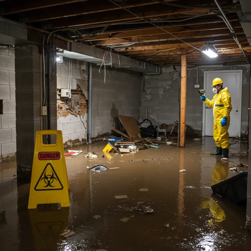 Flooded Basement Electrical Hazard in Keaau, HI Property